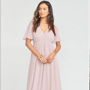 Show me Your Mumu // Emily Nuetral Mauve Chiffon // Medium